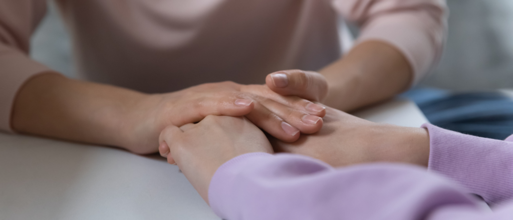Holding hands